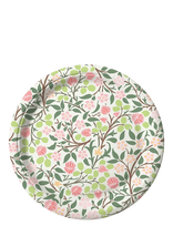 William Morris By Havi - William Morris Clover Paperplate - Picnic Plates, Mugs, Cutlery - Rožinė