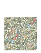 William Morris By Havi - William Morris Napkin Golden Lily Napkin - Popierinės servetėlės - Chaki spalva
