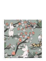 Moomin By Havi - Moomin Napkin Moomin Falls In Love - Popierinės servetėlės - Žalia