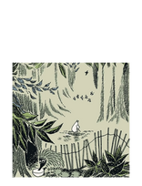 Moomin By Havi - Moomin Napkin Kaipaus Light - Popierinės servetėlės - Žalia
