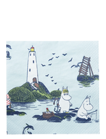 Moomin By Havi - Moomin Napkin Muumit Ja Meri - Popierinės servetėlės - Mėlyna
