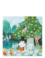 Moomin By Havi - Moomin Napkin Magic Meadow - Popierinės servetėlės - Žalia