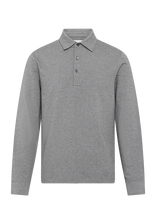 Gant - Twill Ls Polo Shirt - Marškinėliai ilgomis rankovėmis - Pilka