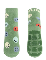 Melton - Smile Socks - Anti-Slip - Neslystančios kojinės - Žalia