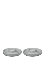 Blomus - Set Of 2 Egg Cups - 2,5 Cm, Ø 10,5 Cm - Pilar - Mirage Gray - Kiaušinių indelis - Pilka