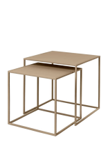 Blomus - Set Of 2 Tables - 40 X 40 X 40 Cm - Fera - Nomad - Mažas staliukas - Smėlio