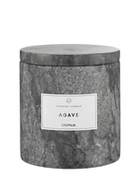 Blomus - Scented Travertine Candle - 11 Cm, Ø 10 Cm - Frabli - Magnet - Kvapni žvakė - Pilka