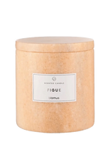 Blomus - Scented Travertine Candle - 11 Cm, Ø 10 Cm - Frabli - Indian Tan - Kvapni žvakė - Rožinė