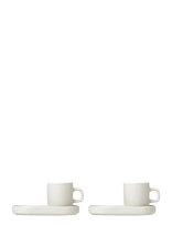 Blomus - Set Of 2 Espresso Cups - 0,05 L, Ø 5 Cm - Pilar - Moonbeam - Espreso puodelis - Kreminė spalva