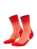 CEP - Core Run Edt. Fade Socks, Mid Cut - Sportinės kojinės - Raudona