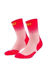 CEP - Core Run Edt. Fade Socks, Mid Cut - Sportinės kojinės - Raudona