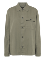 Jack & Jones - Jprblatyler Herringbone L/S Overshirt - Viršutiniai marškinėliai - Chaki spalva
