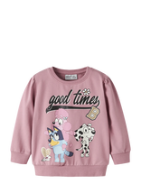Name It - Nmfjonera Bluey Sweat Unb Sky - Megztinis - Rožinė
