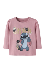Name It - Nmfjina Stitch Ls Top Box Noos Wdi - Ilgarankoviai marškinėliai - Rožinė