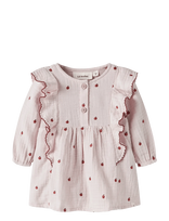 Lil'Atelier - Nbfkamma Ls Loose Body Dress Lil - Suknelė kūdikiui ilgomis rankovėmis - Rožinė