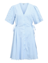 Object - Objberra S/S Re Short Shirt Dress 145 - Marškininė suknelė - Mėlyna