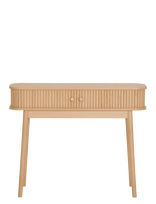 House Nordic - Tokyo Console Table, 2 Doors, Natural , 100X30X80 Cm - Mažas staliukas