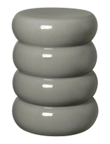 Blomus - Ceramic Stool, Round - Ø 34 Cm - Toru - Elephant Skin - Taburetės ir suolai - Pilka