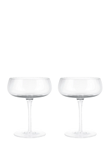 Blomus - Set Of 2 Champagne Saucers - 0,2 L - Belo - Clear Glass - Šampano taurės - Nude