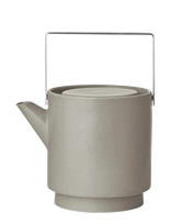 Blomus - Teapot - 20,5 X 16,5 X 12,5 Cm - Makoto - Elephant Skin - Arbatos filtras ir sietelis - Pilka