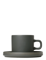 Blomus - Set Of 2 Coffee Cups - 0,2 L, Ø 8 Cm - Pilar - Agave Green - Kavos puodelis - Žalia