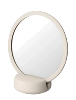 Blomus - Vanity Mirror - 18,5 X 17 X 9 Cm - Sono - Moonbeam - Vonios veidrodis - Kreminė spalva