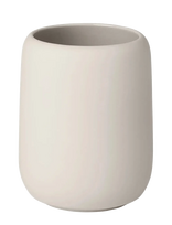 Blomus - Tumbler - Ø 8,5 Cm, 0,3 L - Sono - Moonbeam - Dantų šepetėlio laikiklis - Kreminė spalva