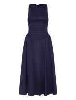 Faithfull The Brand - Luce Midi Dress - Iki kelių ir midi suknelės - Tamsiai mėlyna