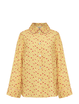 Sleeper - Pastelle Oversized Shirt In Wild Painsies - Marškinėliai ilgomis rankovėmis - Geltona
