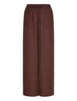 Bubbleroom - Viscose Trousers - Plačios kelnės - Ruda