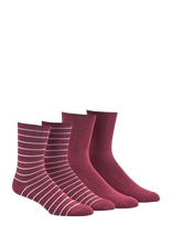 Damella Of Sweden - 2-Pack Bamboo Socks - Įprastos kojinės - Burgundiška splava