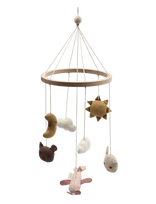 Fabelab - Crib Mobile - In The Air Rose - Karusėlės ant lovytės - Rožinė