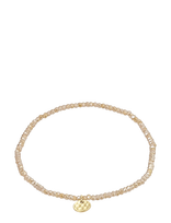 Pilgrim - Indie Bracelet Peach, Gold-Plated - Perlų apyrankė - Aukso