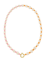 Edblad - Voyage Necklace Gold/Multi One Size - Perlų vėriniai - Marga / raštuota