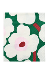 Marimekko By Havi - Marimekko Napkin Unikko - Popierinės servetėlės - Žalia