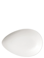 Rörstrand - Blå Eld Serving Platter 24X35Cm White - Serviravimo lėkštė - Balta