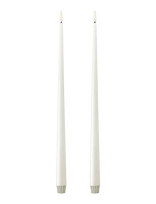 Ester & Erik - Led Taper Candle 40Cm 2-Pack - LED žvakė - Balta