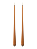 Ester & Erik - Led Taper Candle 40Cm 2-Pack - LED žvakė - Ruda