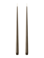 Ester & Erik - Led Taper Candle 40Cm 2-Pack - LED žvakė - Pilka