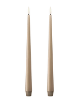 Ester & Erik - Led Taper Candle 30Cm 2-Pack - LED žvakė - Ruda