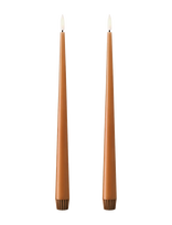 Ester & Erik - Led Taper Candle 30Cm 2-Pack - LED žvakė - Ruda