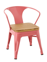 J-Line - Kids Chair Evi Iron/Plywood Dark Pink - Kėdės ir taburetės - Rožinė