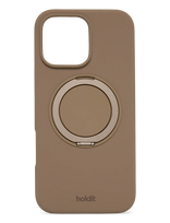 Holdit - Silicone Stand Case Iphone 16 Pro Max Mocha Brown - Telefono dėklas - Ruda
