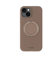 Holdit - Silicone Stand Case Iphone 16E/15 Mocha Brown - Telefono dėklas - Ruda