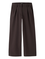 LMTD - Nlfluis Nw Pleat Wide Pant Noos - Kelnės - Ruda
