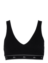 Lacoste - Essential V Neck Bralette - Liemenėlė - Juoda