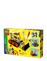 SES Creative - Construction Set - Construction Vehicles 3In1 - Metal - Konstrukcijos rinkiniai - Marga / raštuota