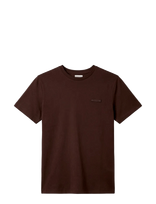 Calvin Klein - Ss Slim Supima Logo Patch Tee - Marškinėliai trumpomis rankovėmis - Ruda