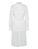 Maison Kitsune - Shirt Dress - Iki kelių ir midi suknelės - Balta
