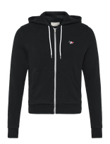 Maison Kitsune - Tricolor Fox Patch Zip Hoodie - Džemperis - Juoda